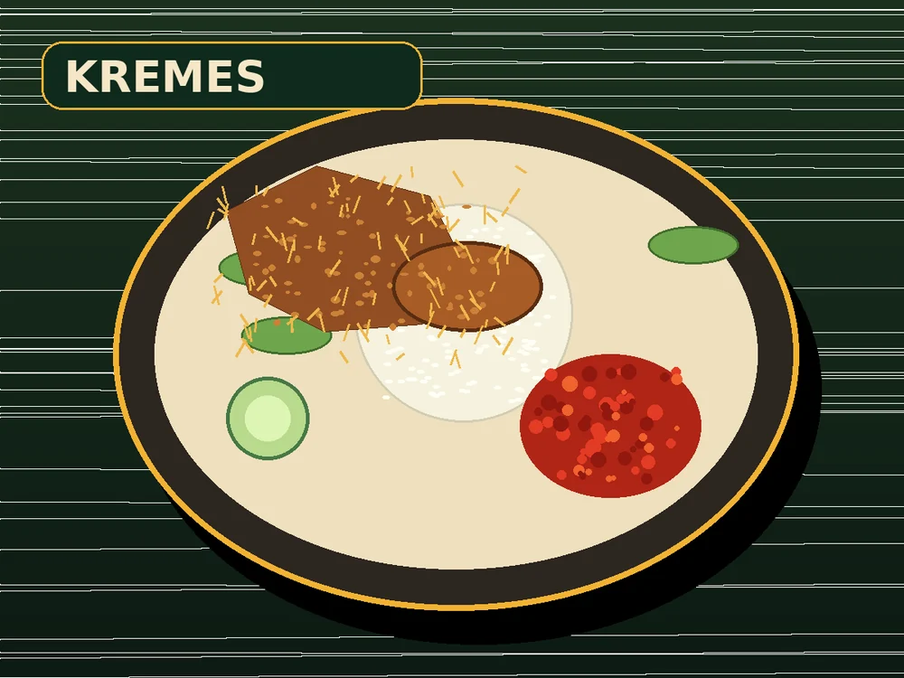 Ayam penyet kremes renyah